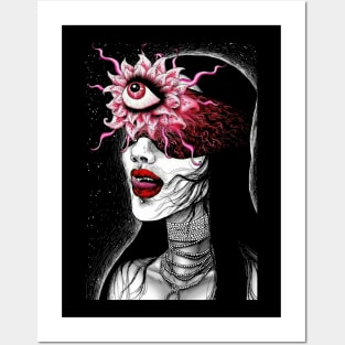 occult horror girl Posters and Art